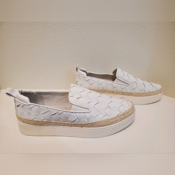 Franco Sarto Hesa Womens White Platform Slip On Sneaker size 11 - Picture 3 of 6